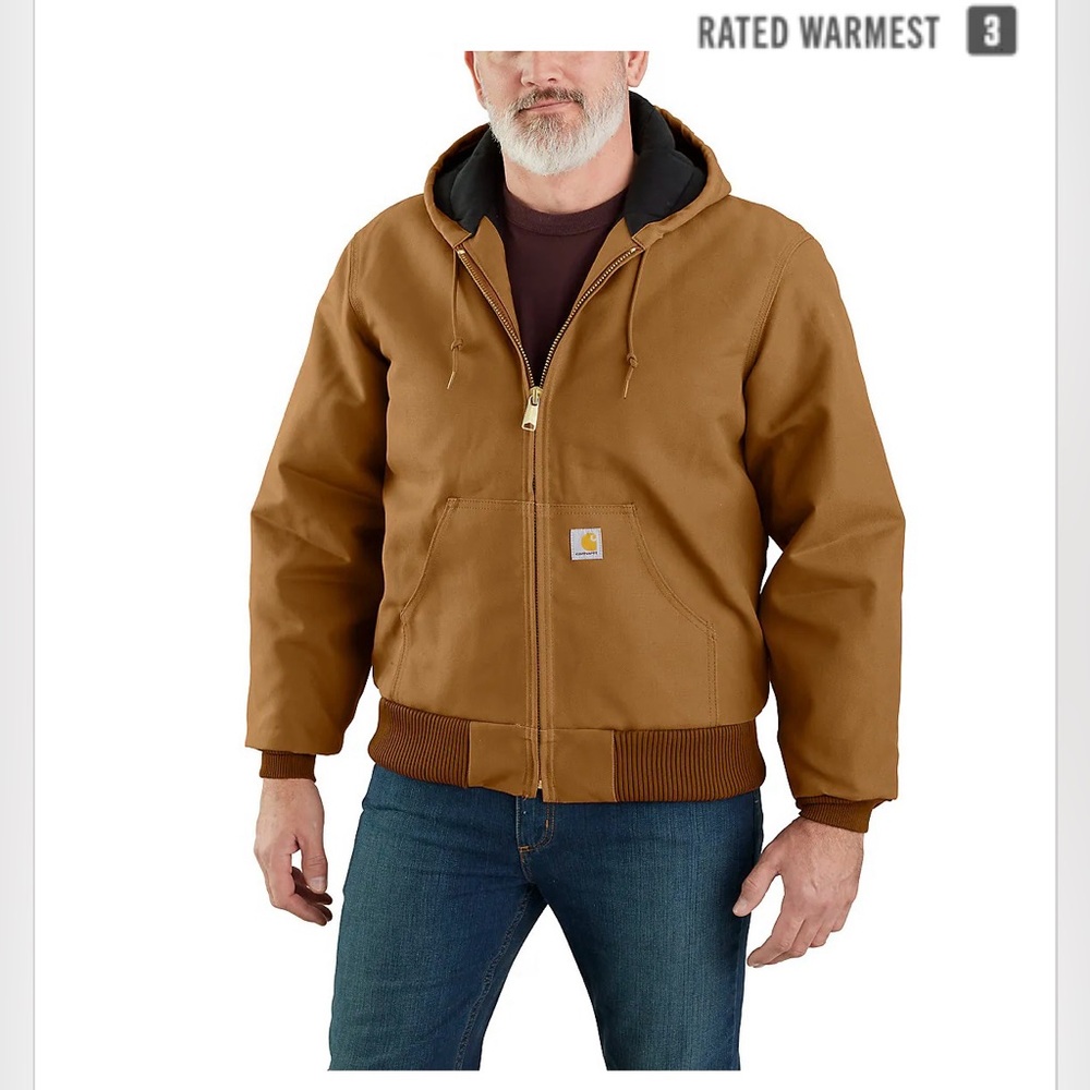 Carhartt Men's Brown Hooded Jacket